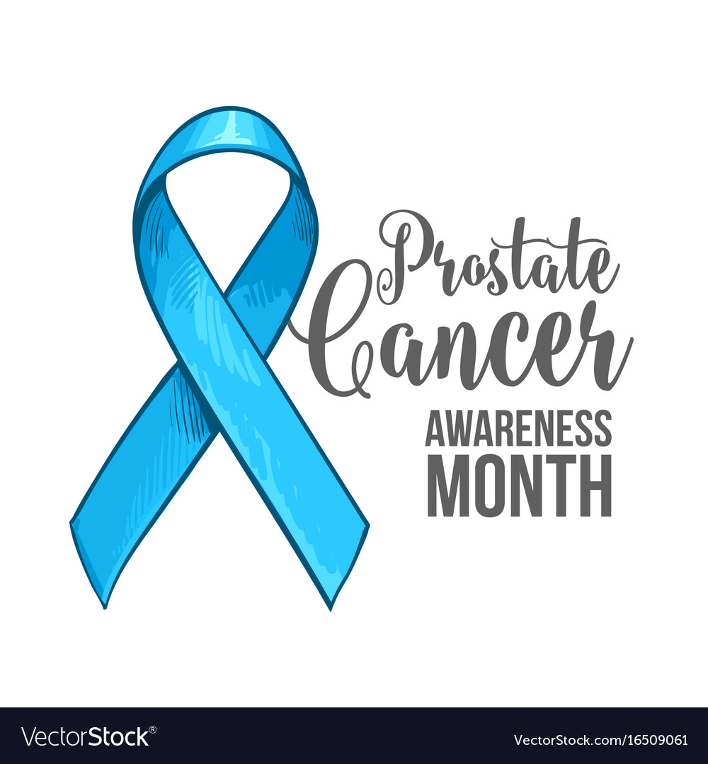 Prostate cancer awareness month banner poster Vector Image