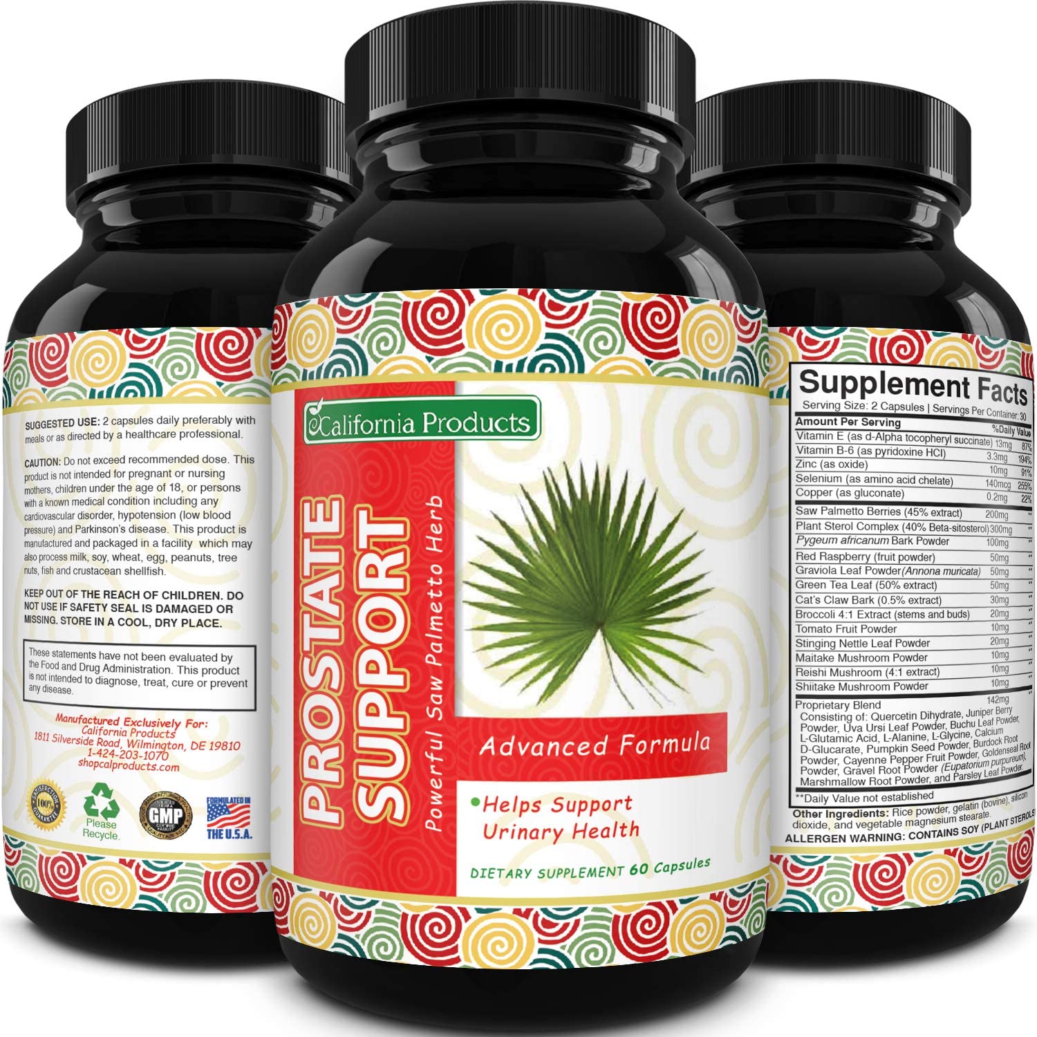 Prostate Support Prostate Supplement For Men A Natural ...