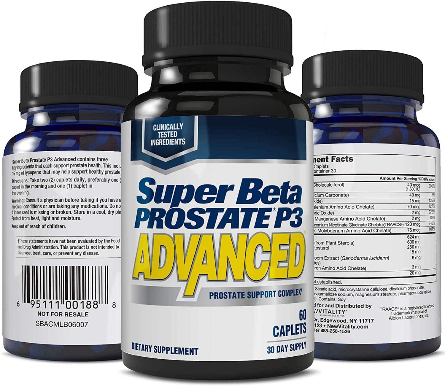 Super Beta Prostate P3 Advanced Prostate Supplement for Men 60 caplets ...