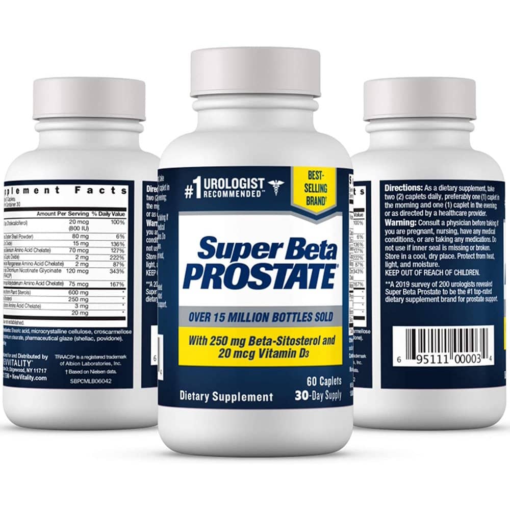 Super Beta Prostate Supplement for Men (60ct, 2 Bottle)