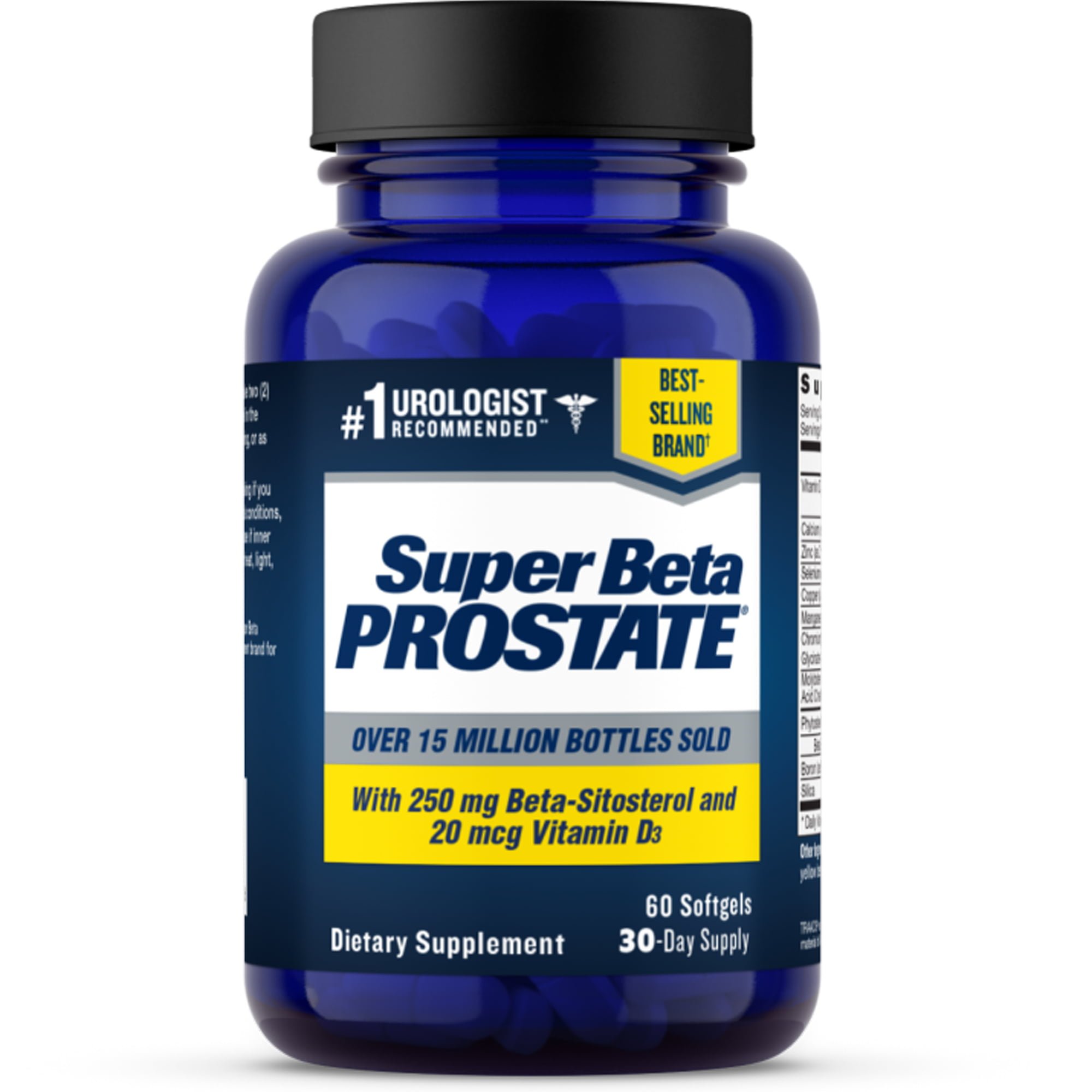 Super Beta Prostate Supplement for Men with Beta Sitosterol &  Vitamin ...