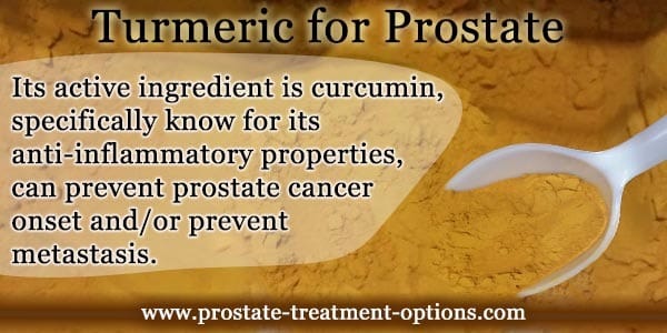 Turmeric Benefits for Prostate Cancer